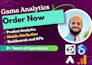 setup mobile game analytics and attribution, mixpanel, amplitude, and firebase